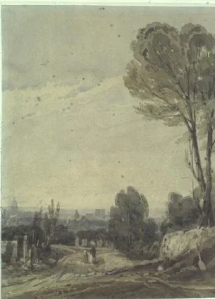 Paris from Pere Lachaise, detail