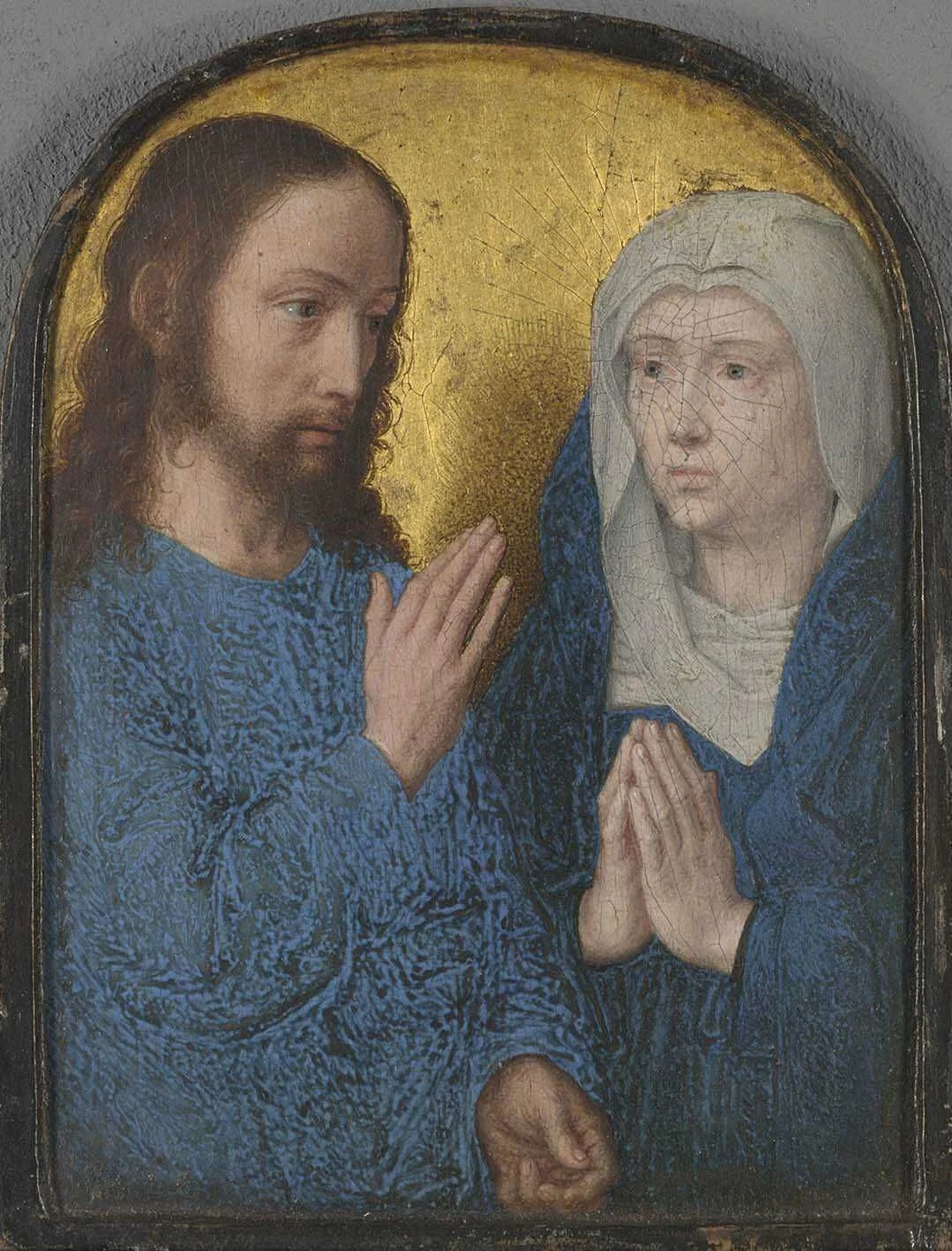 Teil eines Diptychons: Abschied Christi von Maria, detail