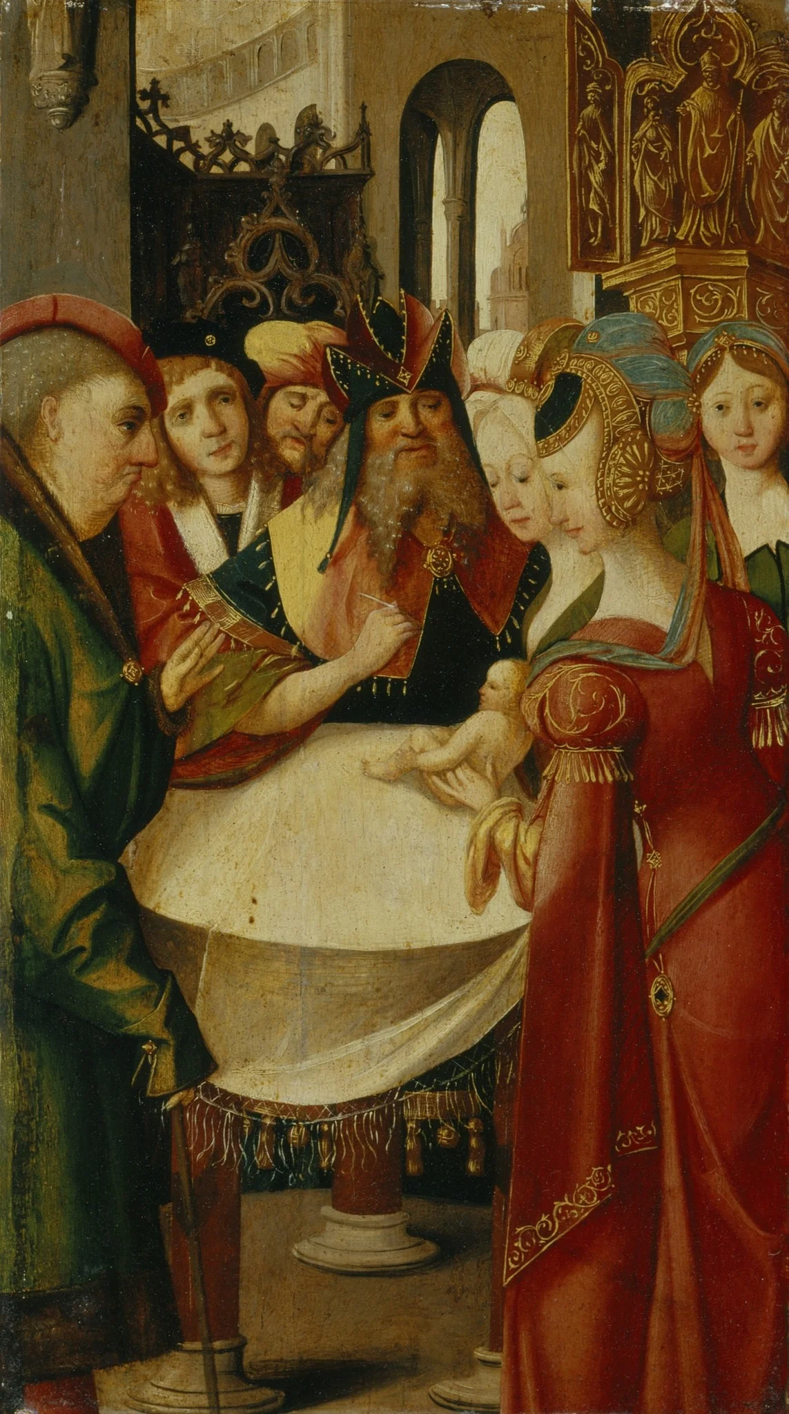 The Circumcision, detail