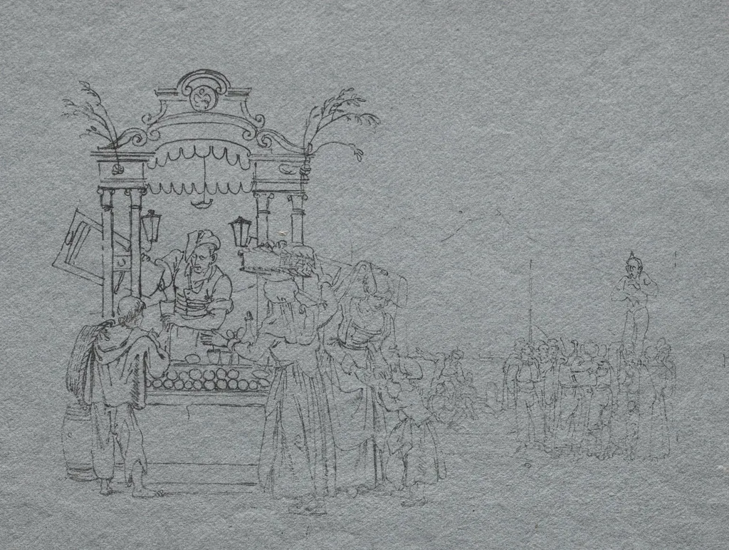 Fruit Vendor, by Bartolomeo Pinelli, 1804