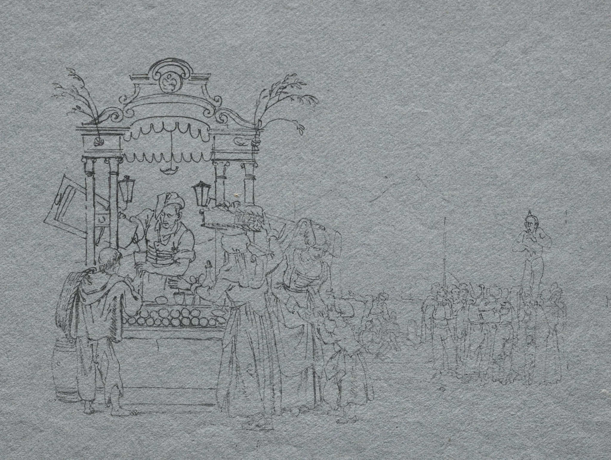 Fruit Vendor, detail