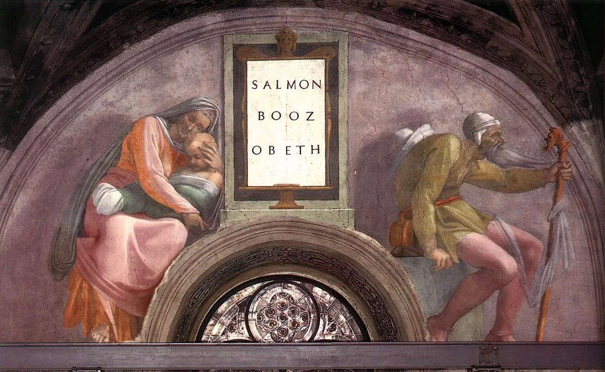 Salmon, Boaz, Obed, detail
