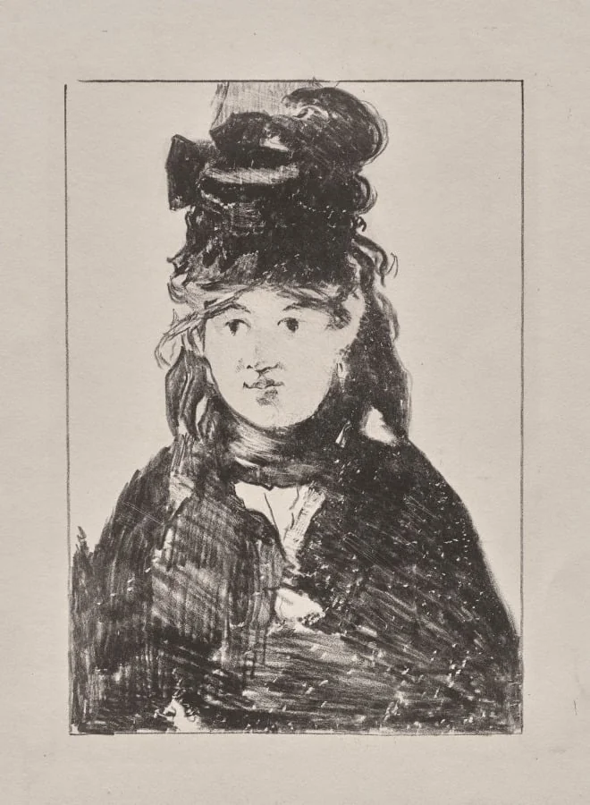 Berthe Morisot in Black, detail