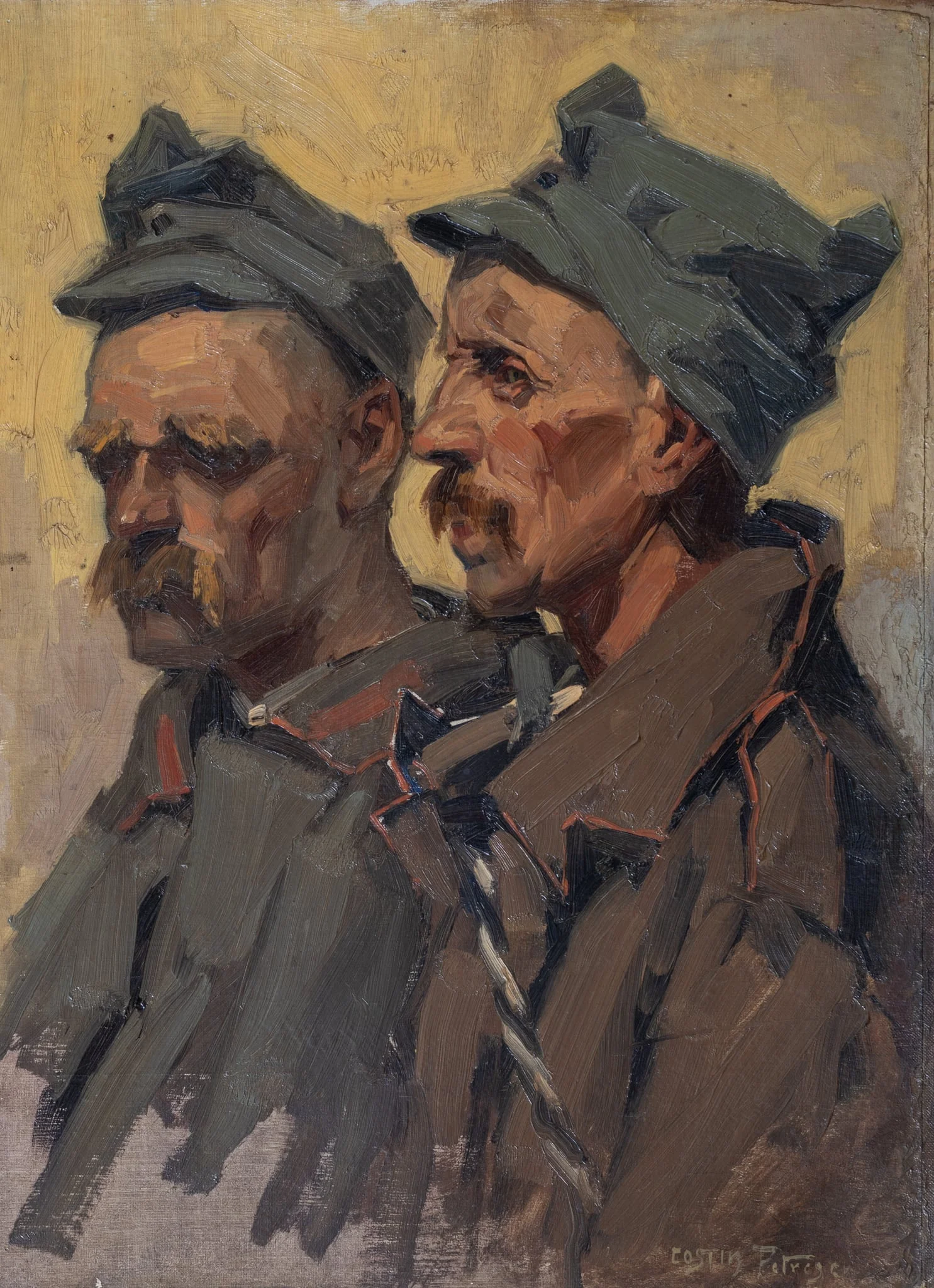 Doi milițieni, detail