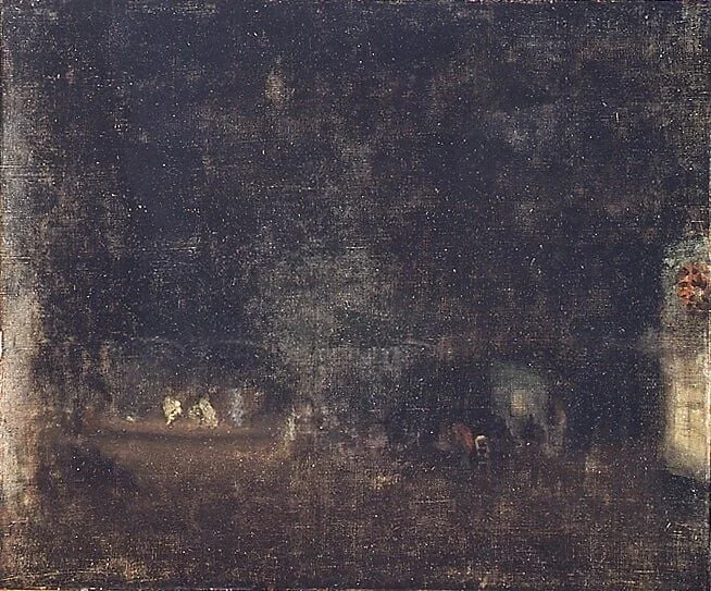 Nocturne in Green and Gold, detail