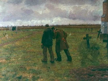 After the funeral, detail