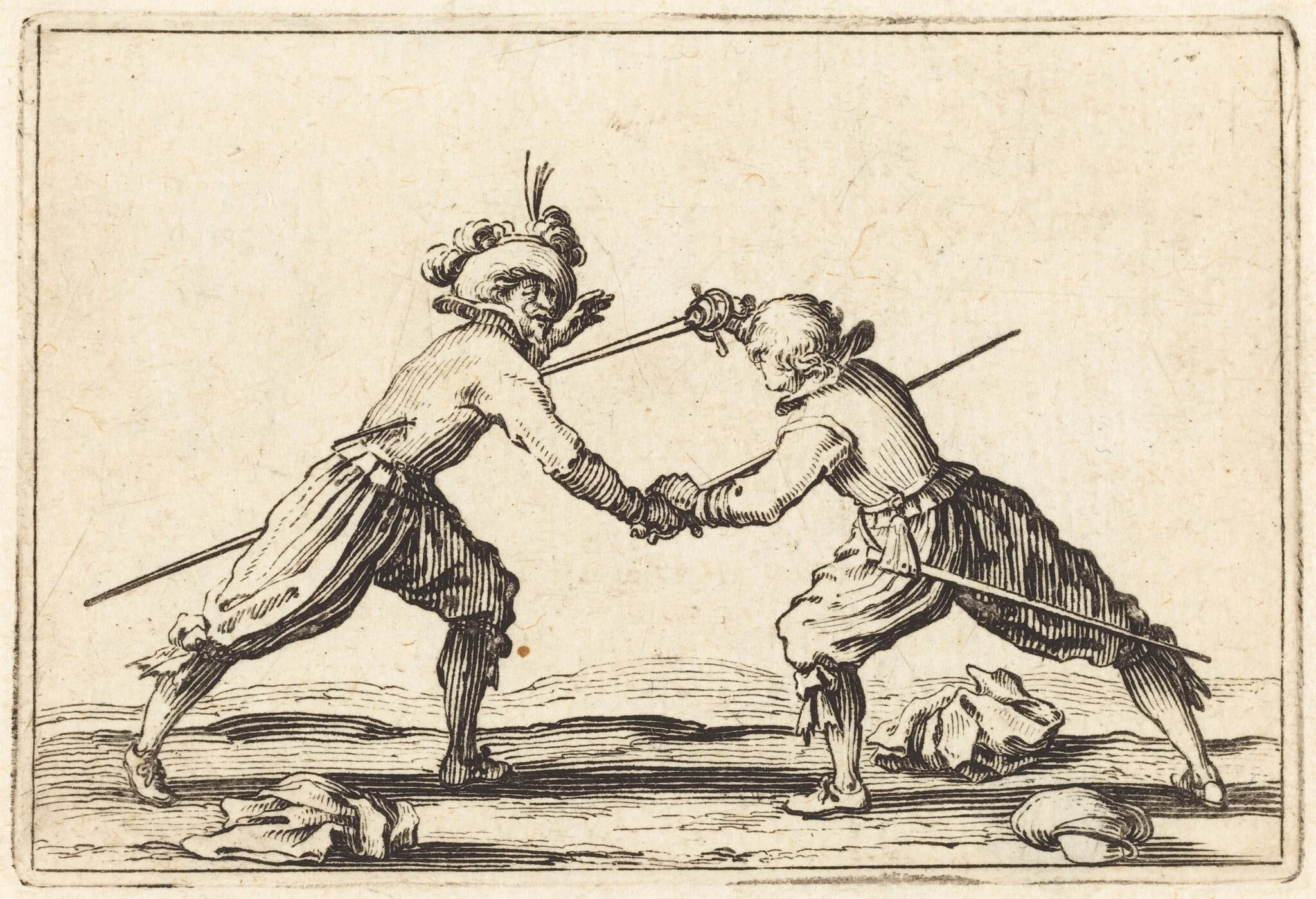 Duel with Swords, detail