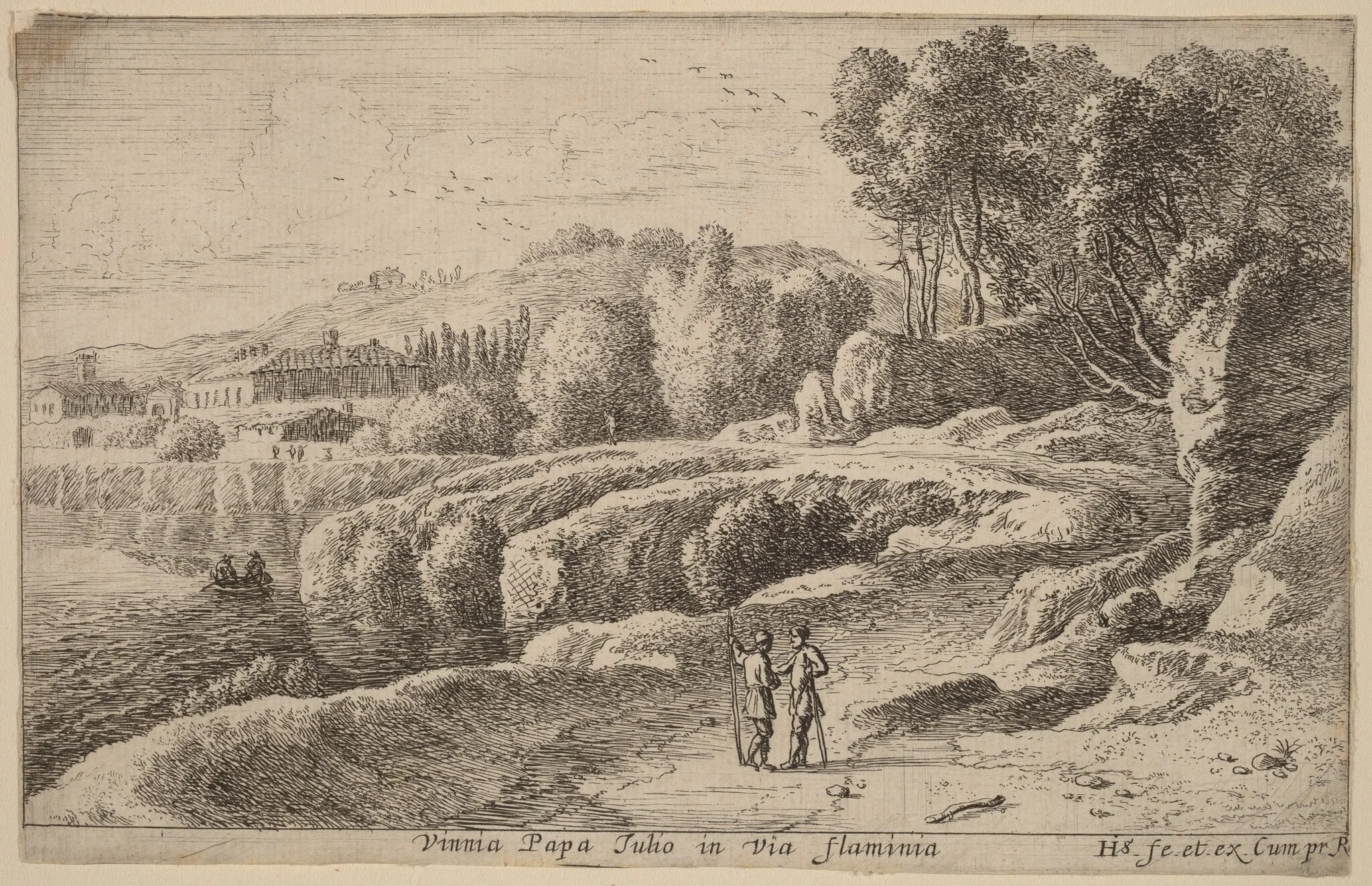 Vineyard of Pope Julius on the Via Flaminia, detail