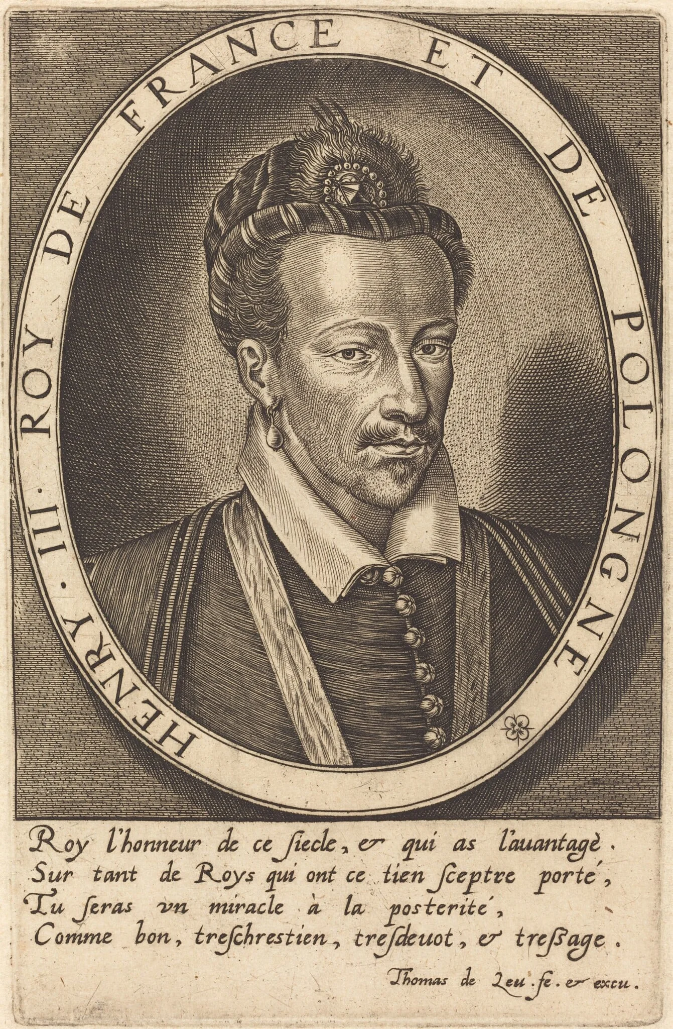 Henri III, King of France, detail