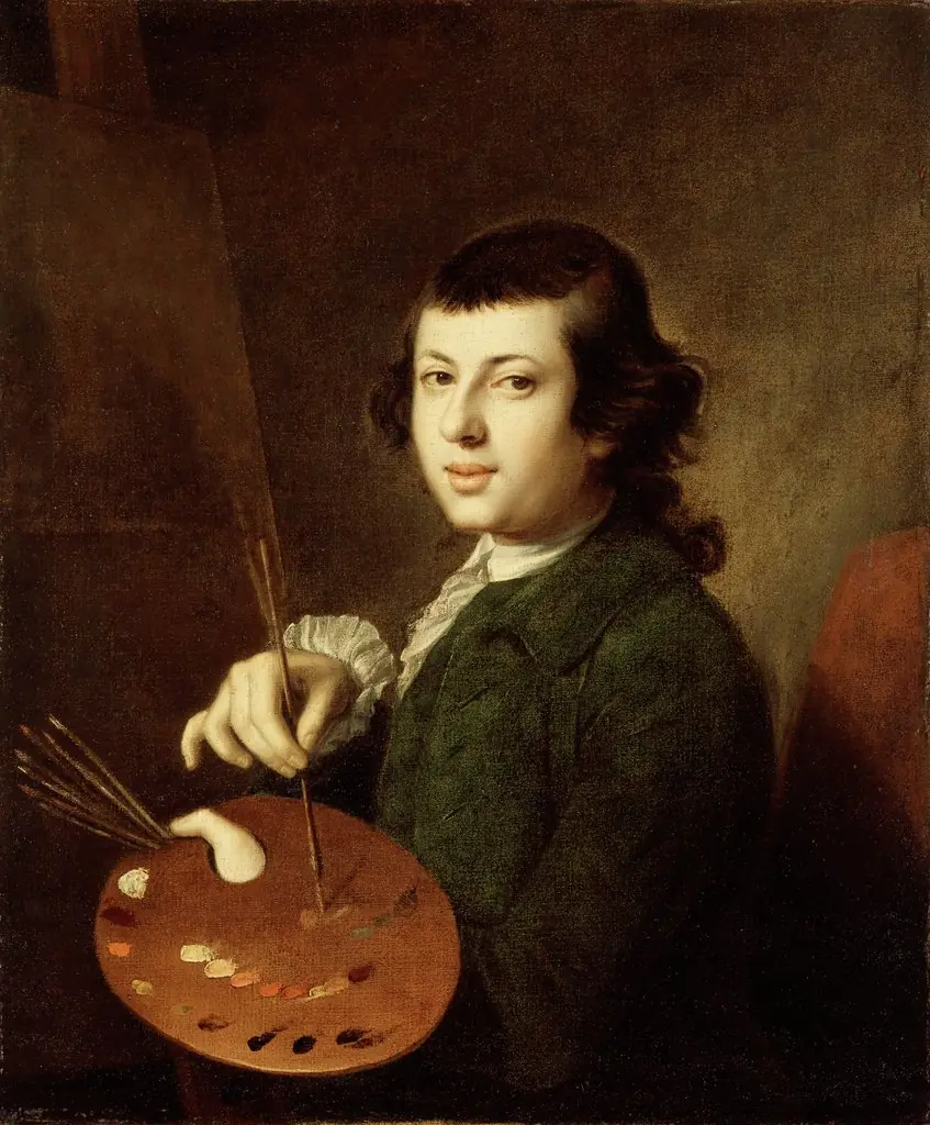 Portrait of an Artist, by Henry Benbridge, oil, 1765