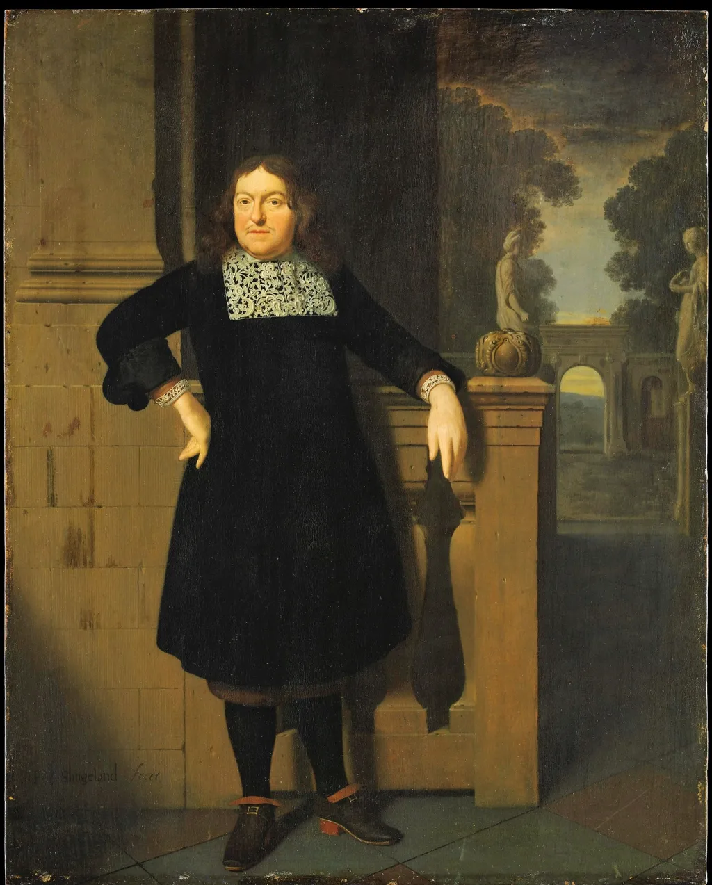Portrait of Johan Hulshout (1623–1687), by Pieter Cornelisz. van Slingelandt, oil, 1670