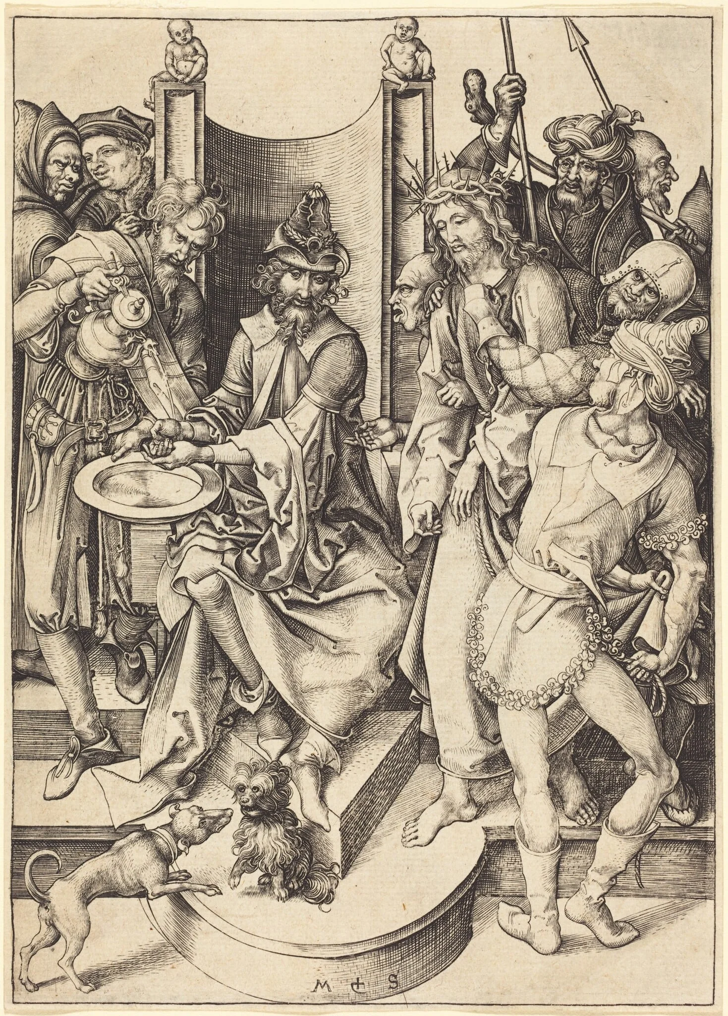 Christ before Pilate, detail