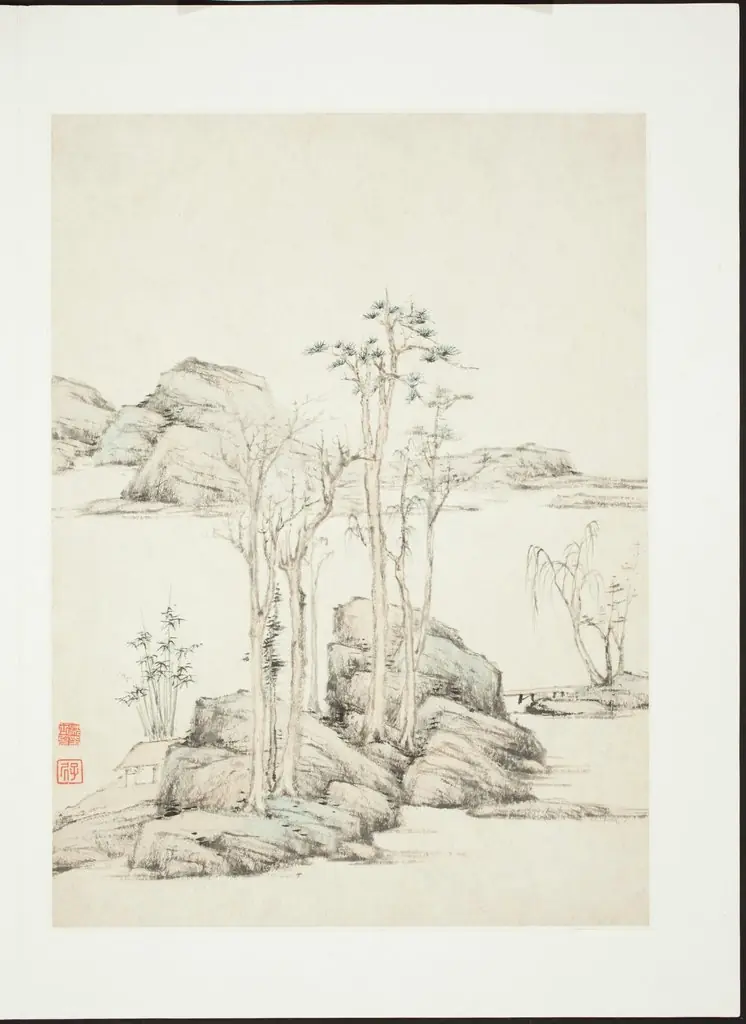 Landscapes After Old Masters, by Shen Shichong, unspecified, 1619
