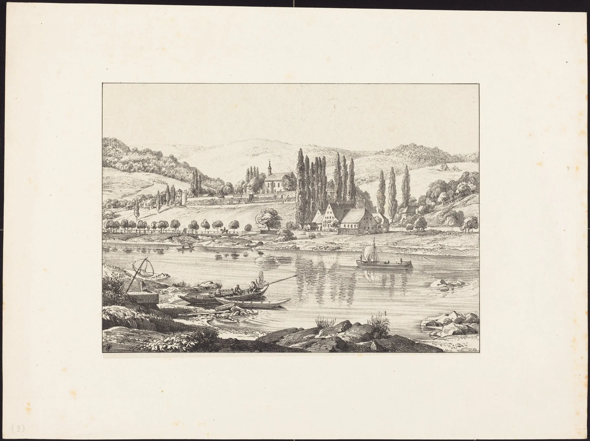 The Convent of Neuberg from Schlierbach, detail