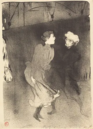 Dress Rehearsal at the Folies-Bergere (Répétition générale aux Folies-Bergère), by Henri de Toulouse-Lautrec, ink, 1893