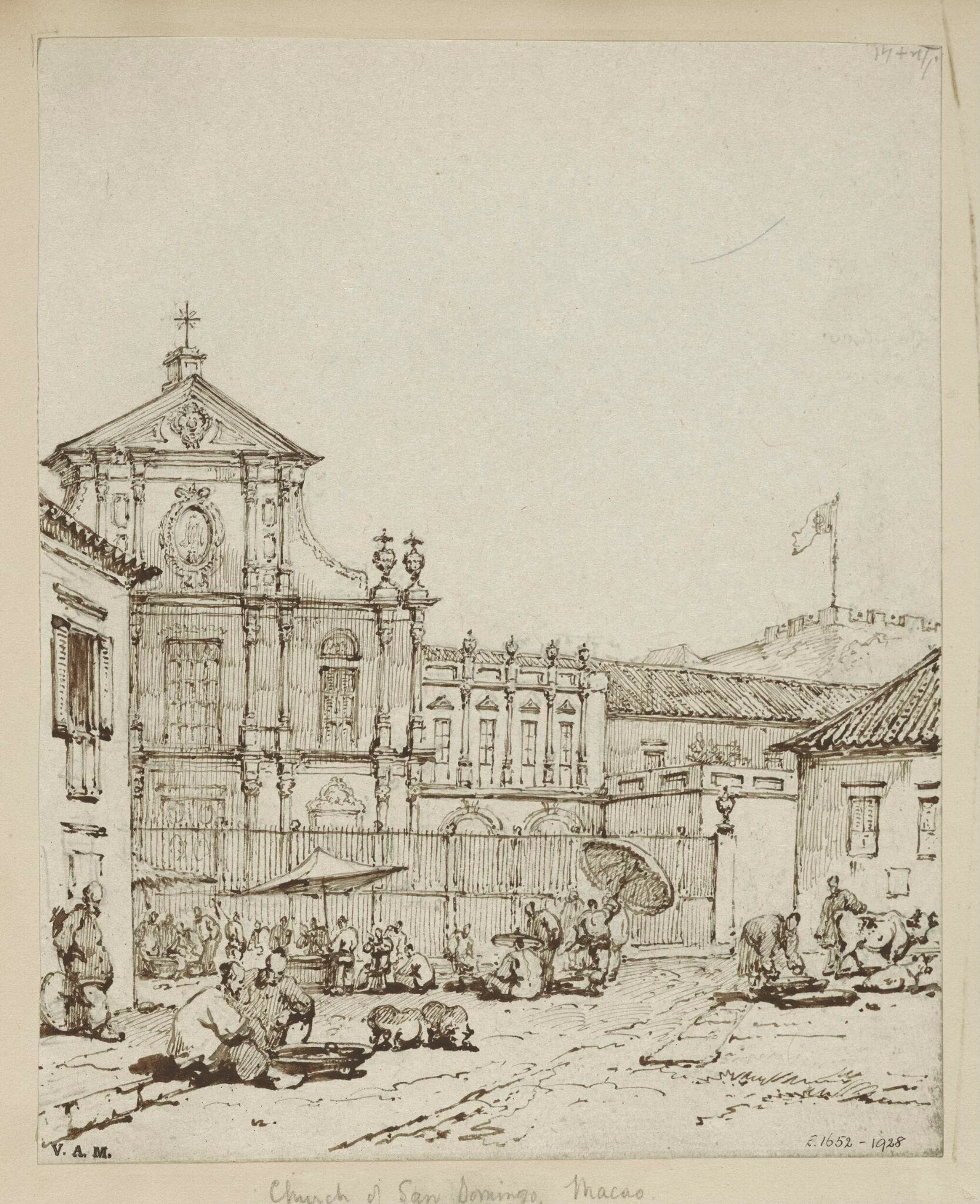The church of S. Domingos, Macau, detail
