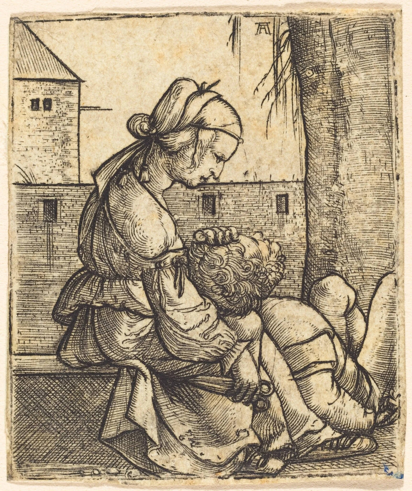 Samson and Delilah, detail