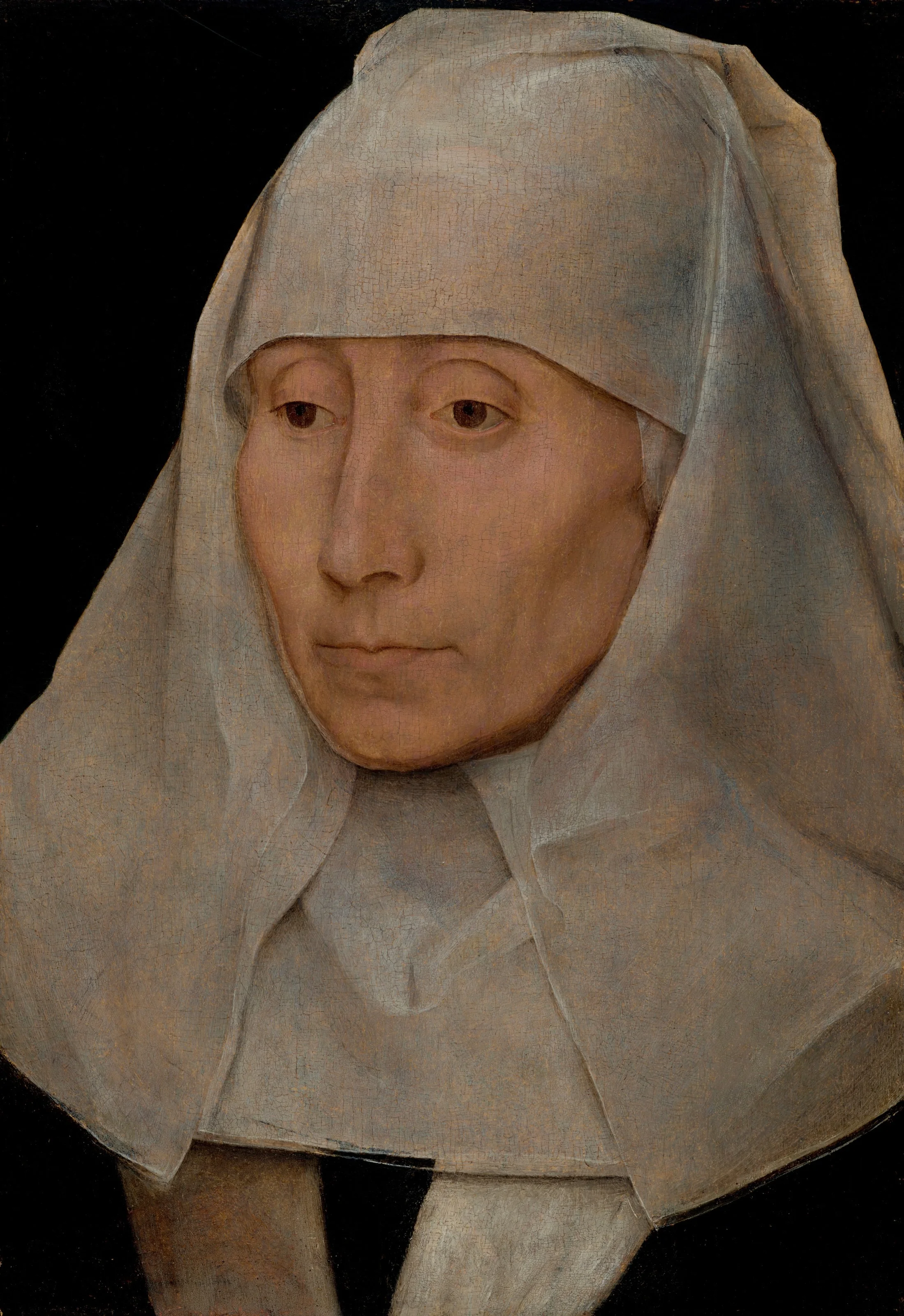 Portrait of an Elderly Woman, detail