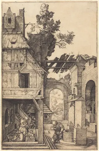 The Nativity, by Albrecht Dürer, ink, 1504