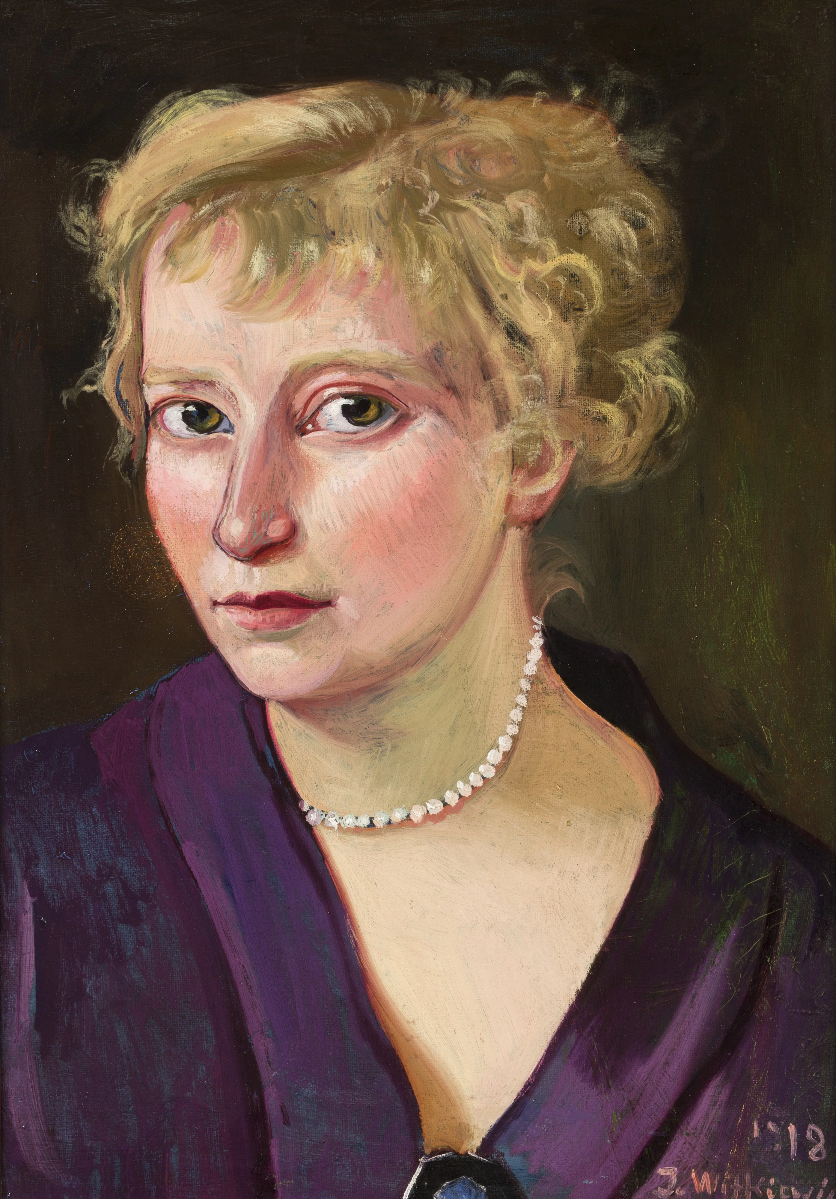 Portrait of a woman, detail