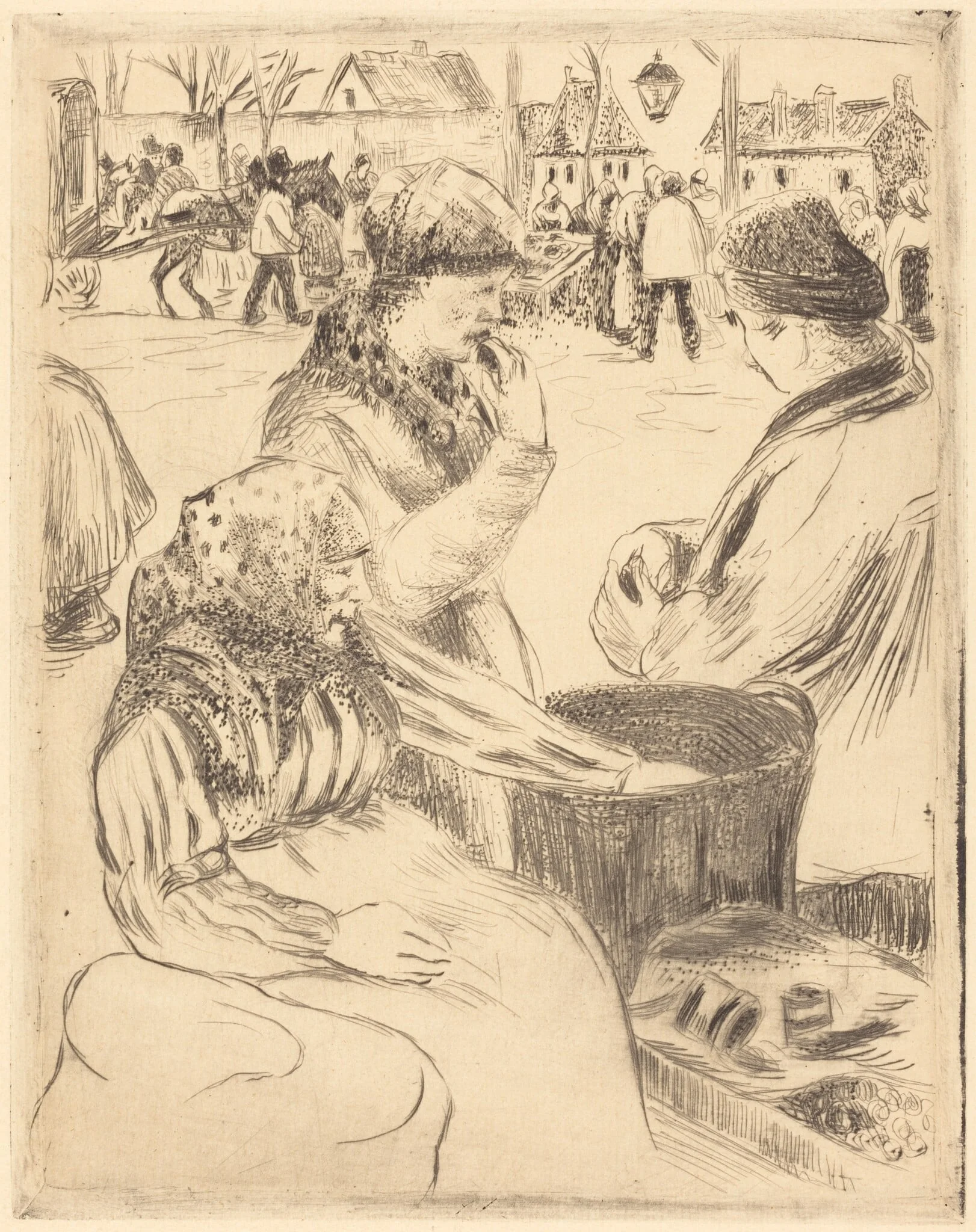 Chestnut Vendors (Marchands de marrons), detail