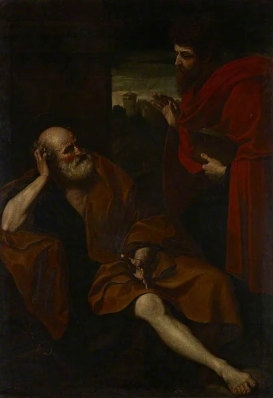 Saints Peter and Paul (after Guido Reni), detail