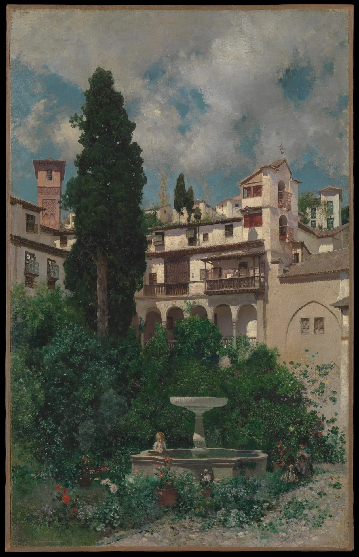 A Spanish Garden, detail