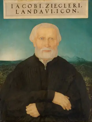 The Humanist Jacob Ziegler (1470/1471-1549), by Wolf Huber, oil, 1540