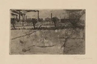 Periphery [Periferia], by Umberto Boccioni, ink, 1908
