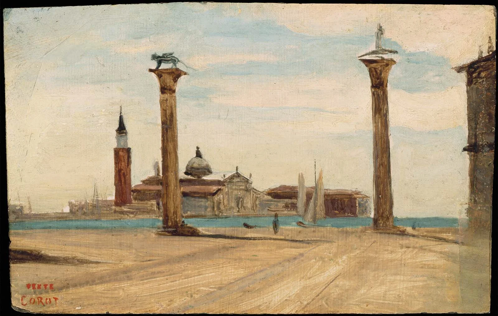 The Piazzetta, Venice, detail