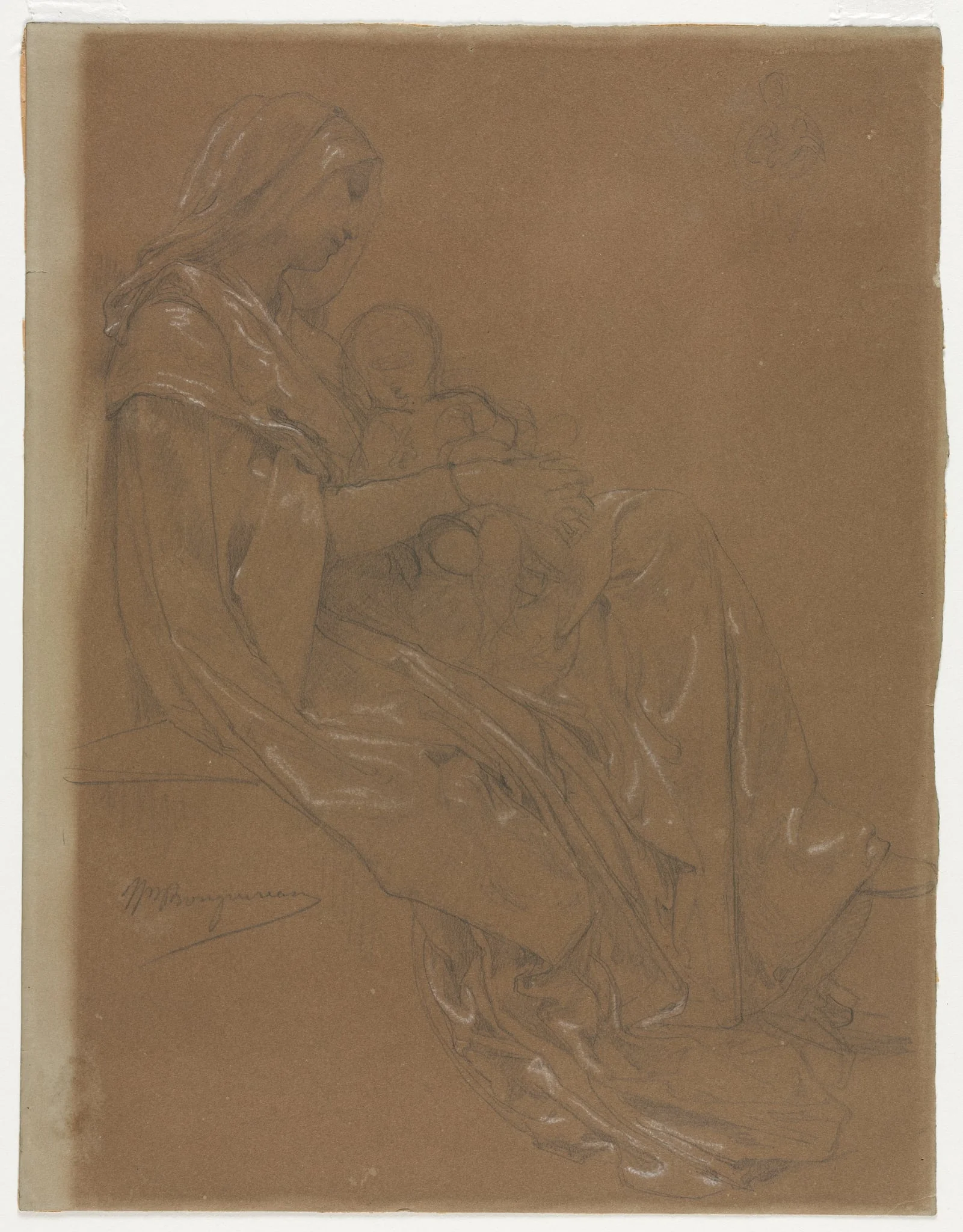 The Virgin and Child, detail