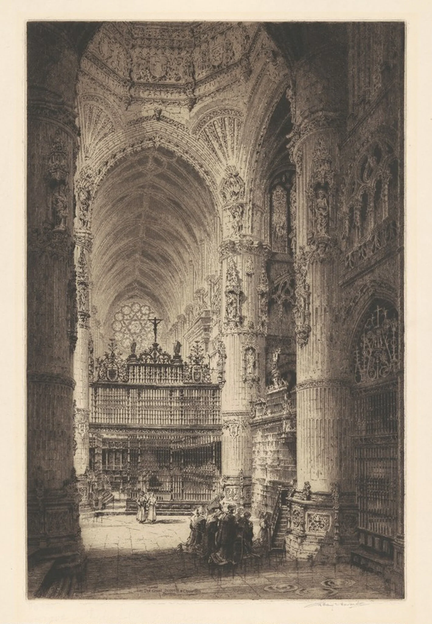 The Great Screen & Choir, Burgos, detail