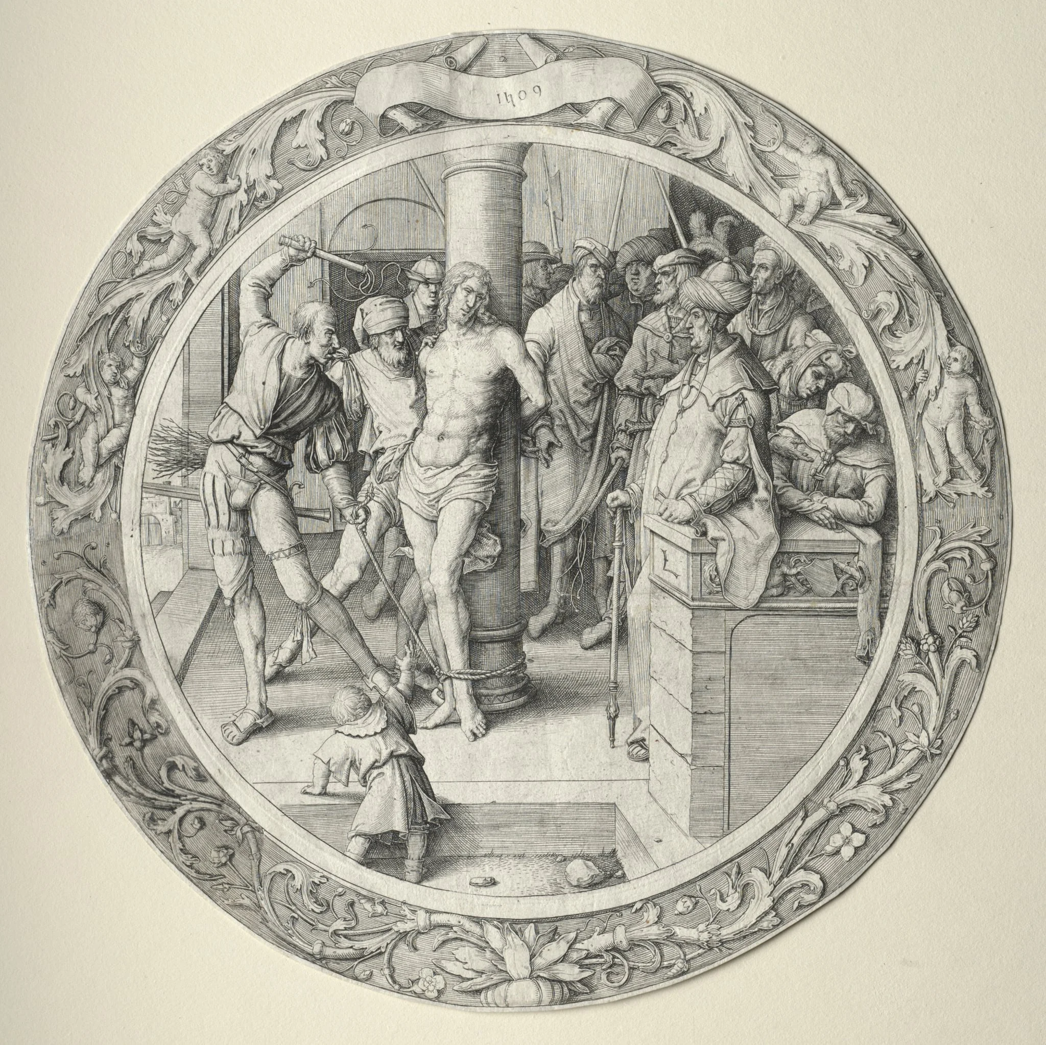 The Round Passion: The Flagellation, detail