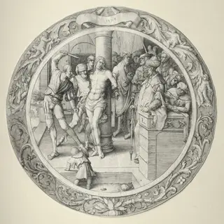 The Round Passion: The Flagellation, by Lucas van Leyden, 1509