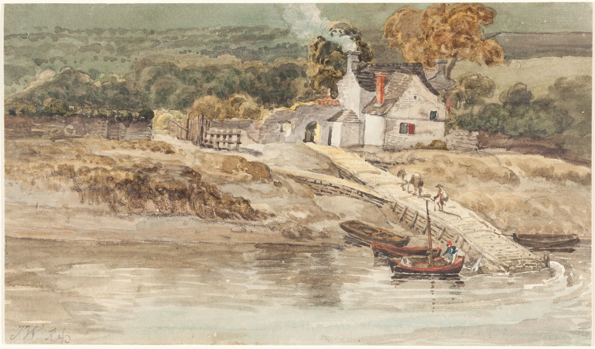 Landing Place near Tintern Abbey, detail