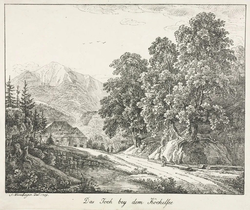 The Path by the Kochelsee, by Simon Warnberger, 1809