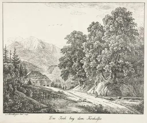 The Path by the Kochelsee, by Simon Warnberger, 1809