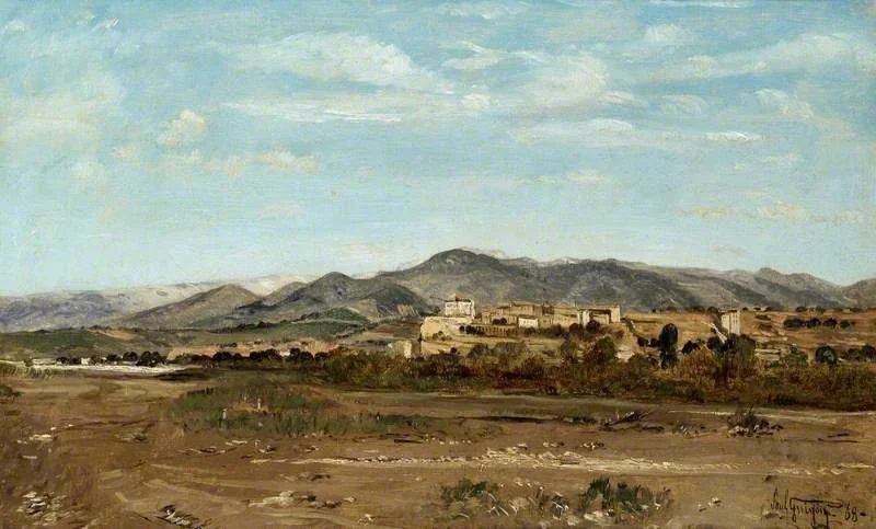 Village of Lauris, in Vaucluse on the Banks of the River Durance, detail