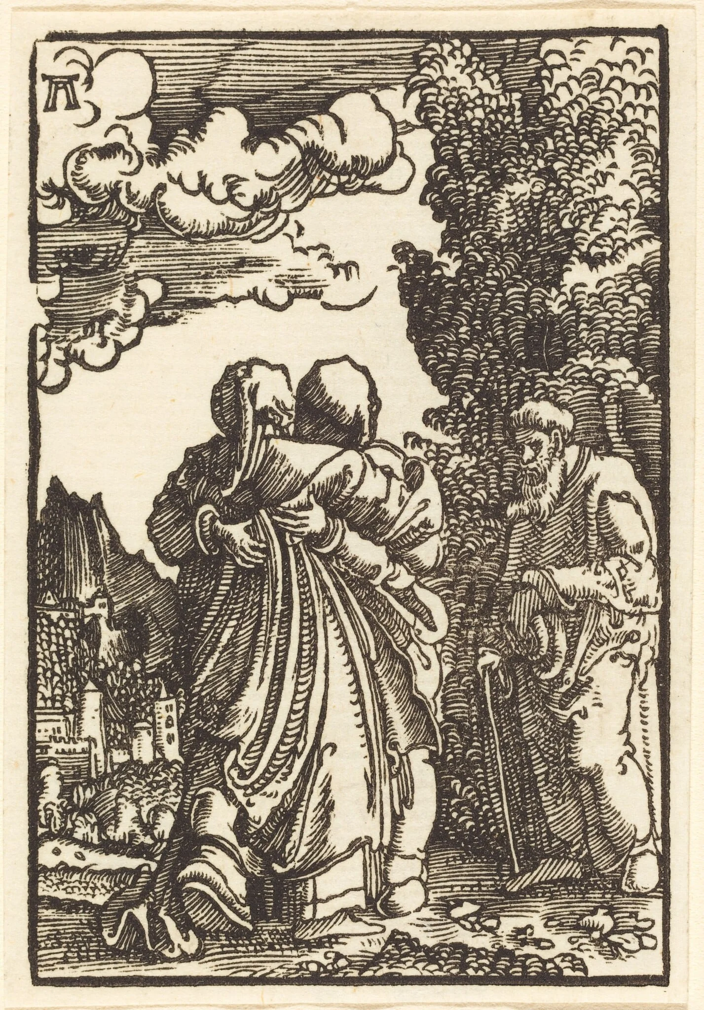 The Visitation, detail