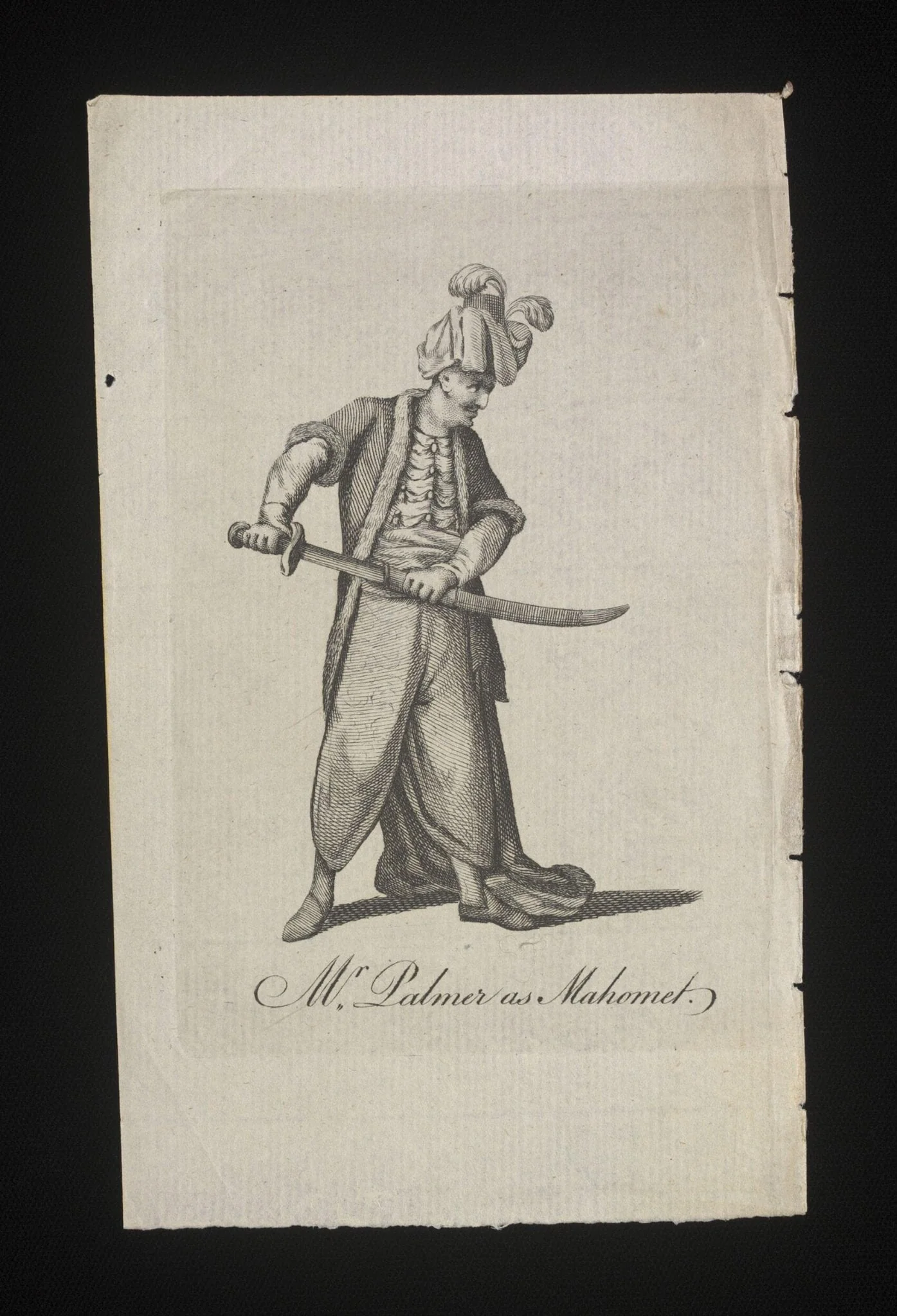 Mr Palmer as Mahomet, detail