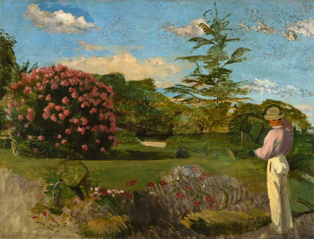 The Little Gardener, by Frédéric Bazille, oil, 1866