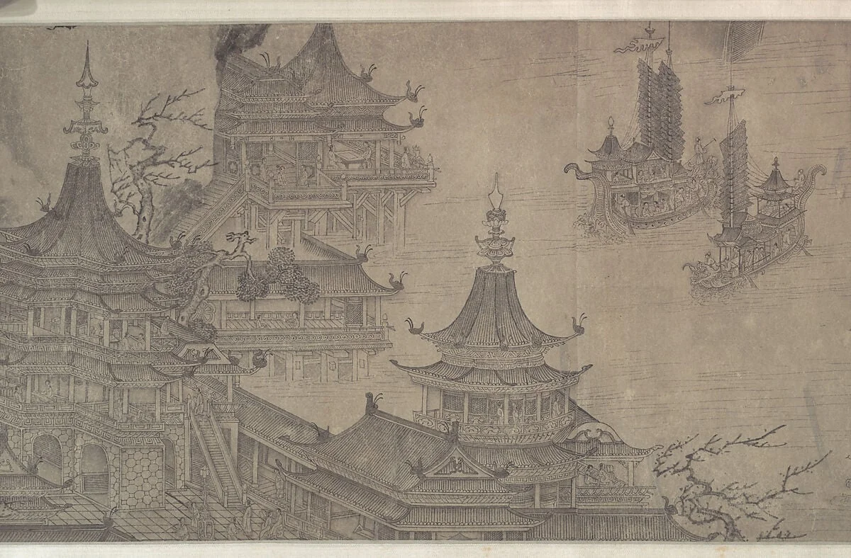 明 (舊傳)王振鵬 大明宮圖 卷|The Daming Palace, detail