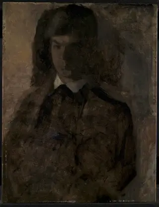 Maleren Svend Hammershøi, kunstnerens broder, by Vilhelm Hammershøi, unspecified, 1899