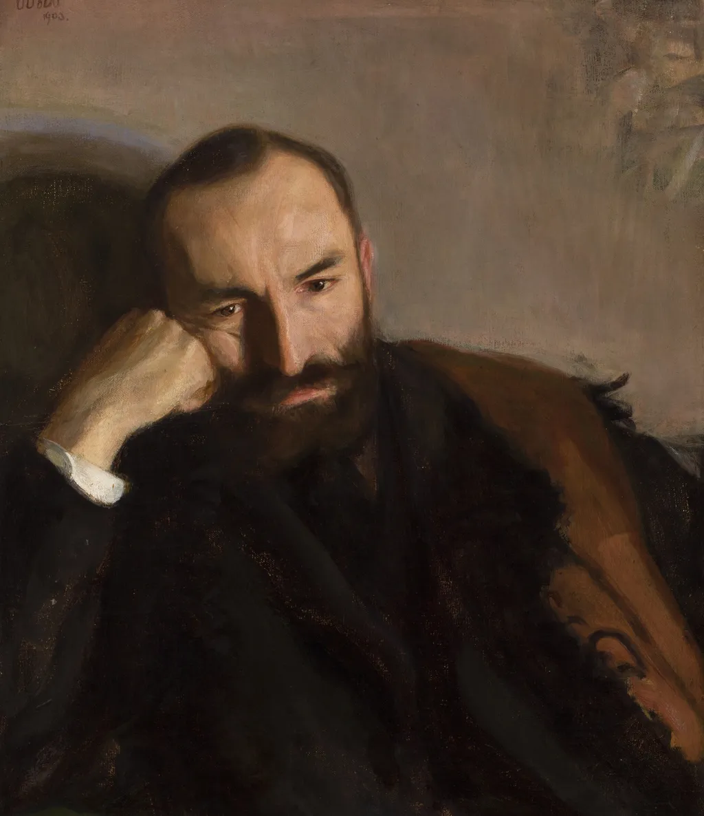 Portrait of Feliks Jasieński, by Wojciech Weiss, oil, 1903