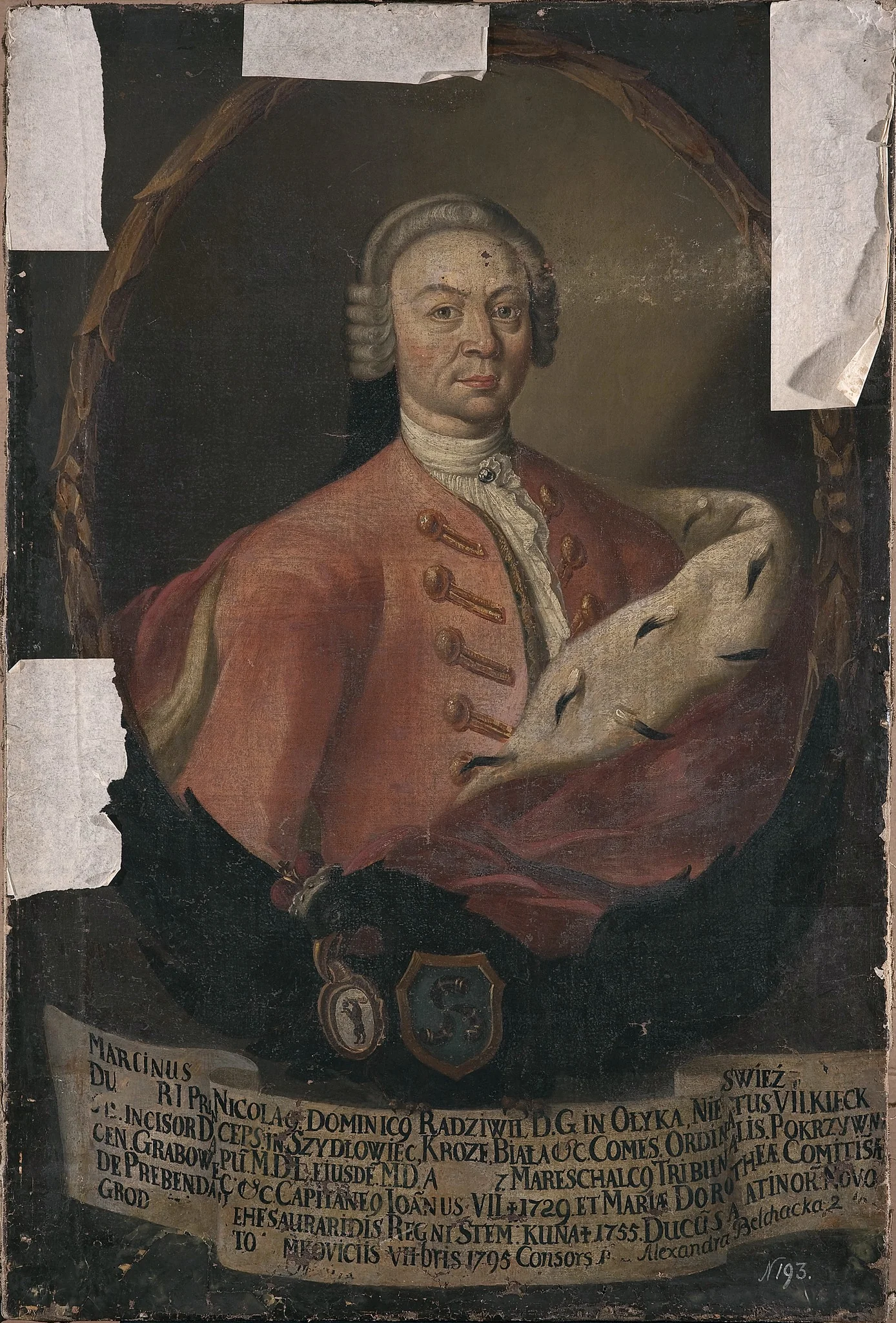Portrait of Marcin I Mikołaj Radziwiłł (1705–1782), detail