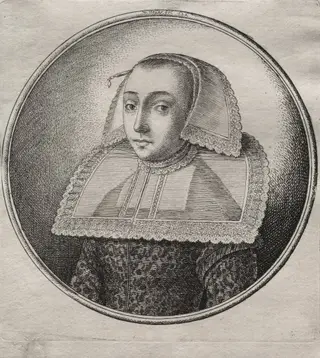 Kaufmann's Frau aus Hanan, by Wenceslaus Hollar, 1649