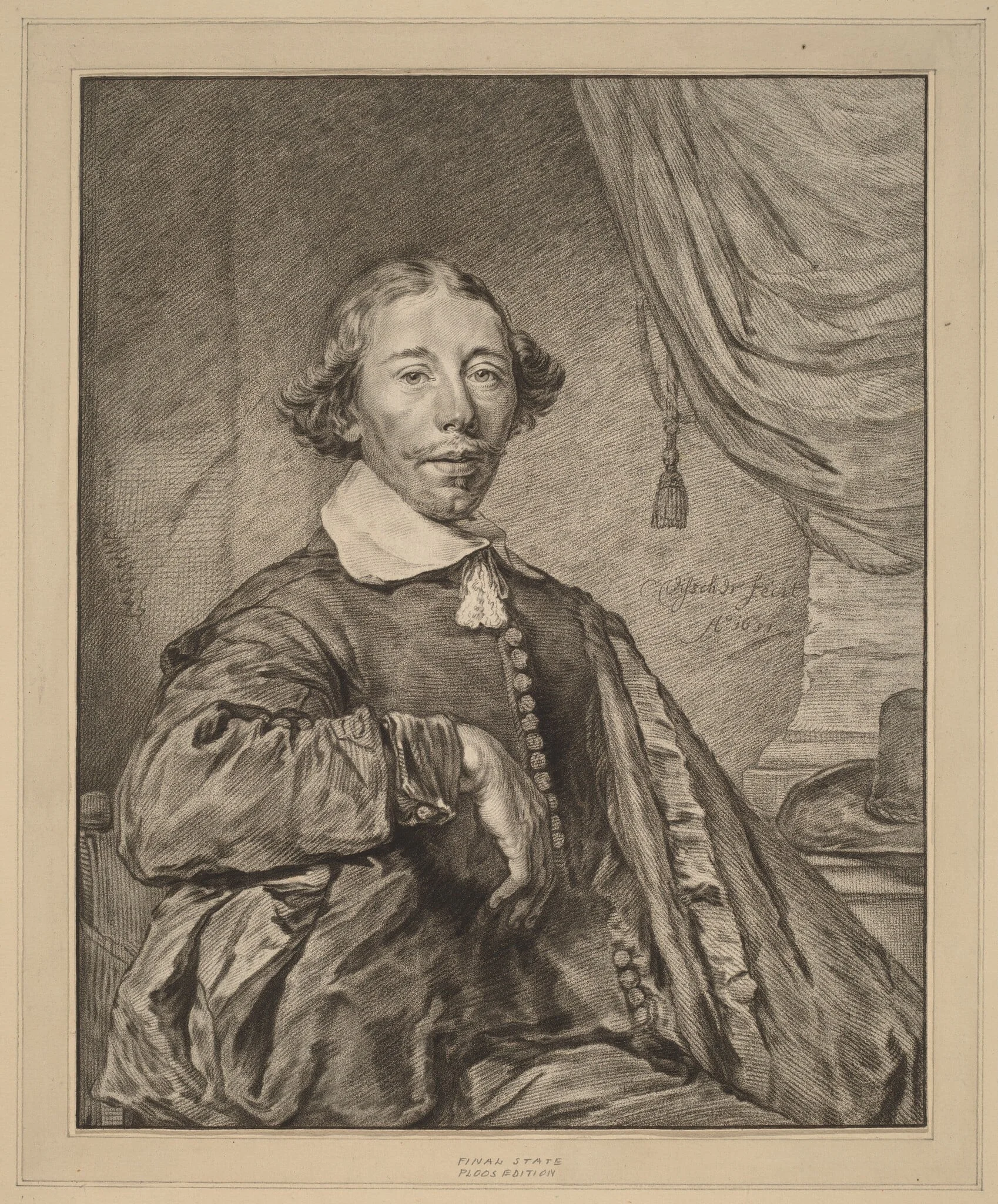 Portrait of a Seated Man, detail