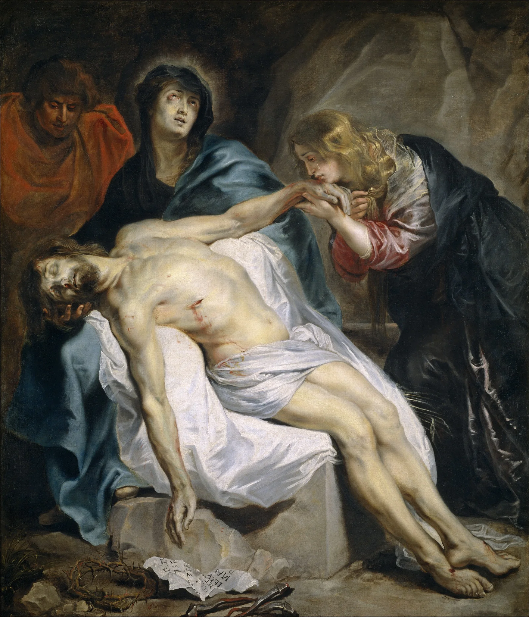 The Lamentation, detail