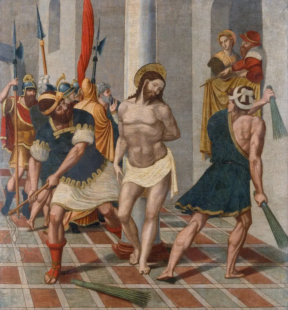 Flagellation of Christ, by Pere Serafí, unspecified, 1543