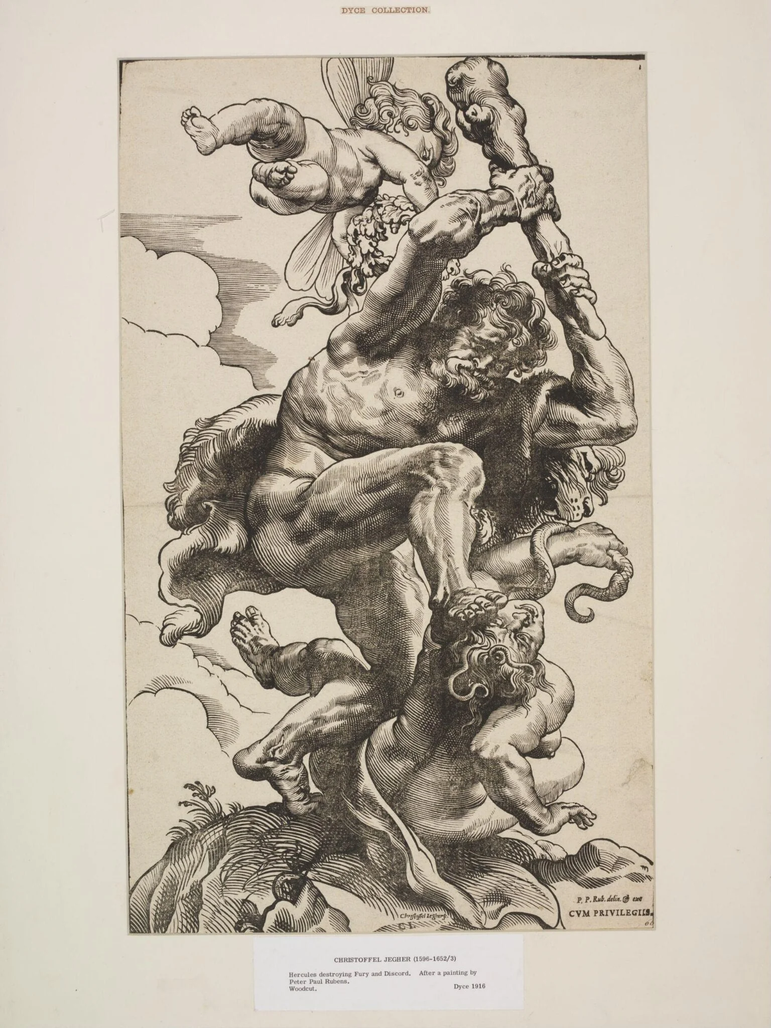 Hercules Exterminating Fury and Dischord, detail